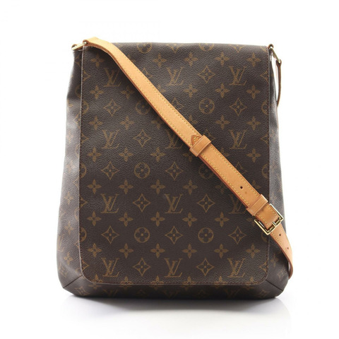 LOUIS VUITTON Musette 單肩斜背包 M51256 Monogram 帆布 棕色 二手