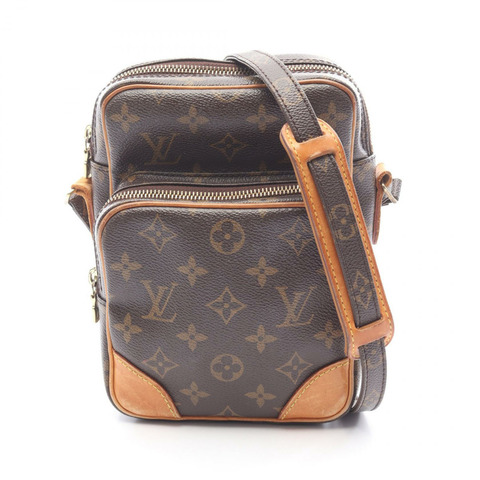 LOUIS VUITTON Amazon 單肩斜背包 M45236 Monogram 帆布 棕色 二手