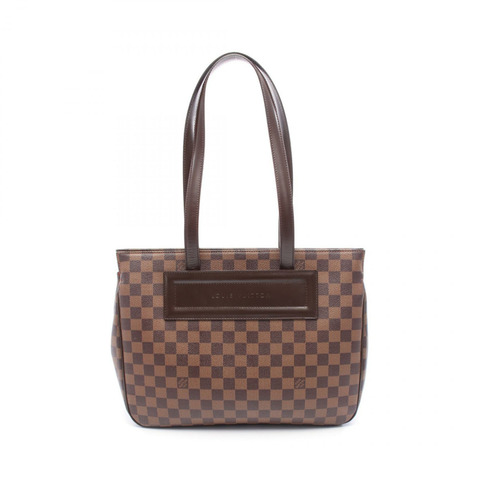 LOUIS VUITTON Parioli PM 單肩托特包 N51123 Damier 帆布 棕色 二手 女款