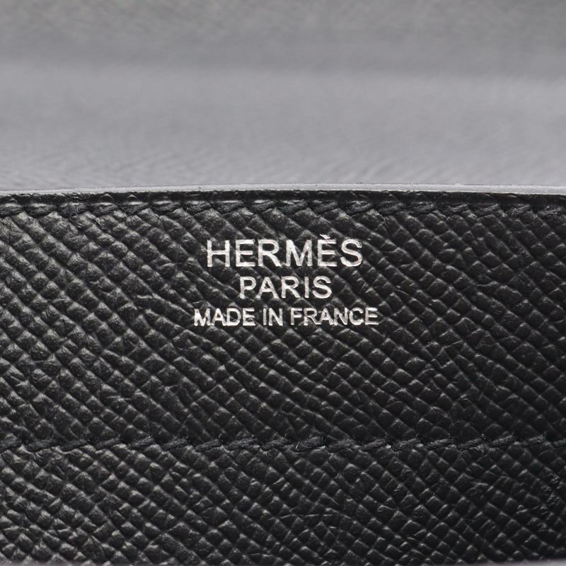 HERMES Sac Adepeche 27 商務手提包 Epsom 皮革 Epsom 黑色 二手 M SHW-3