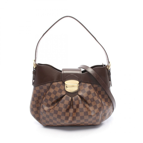 LOUIS VUITTON Sistina MM 單肩托特包 N41541 Damier 帆布 棕色 二手 女士