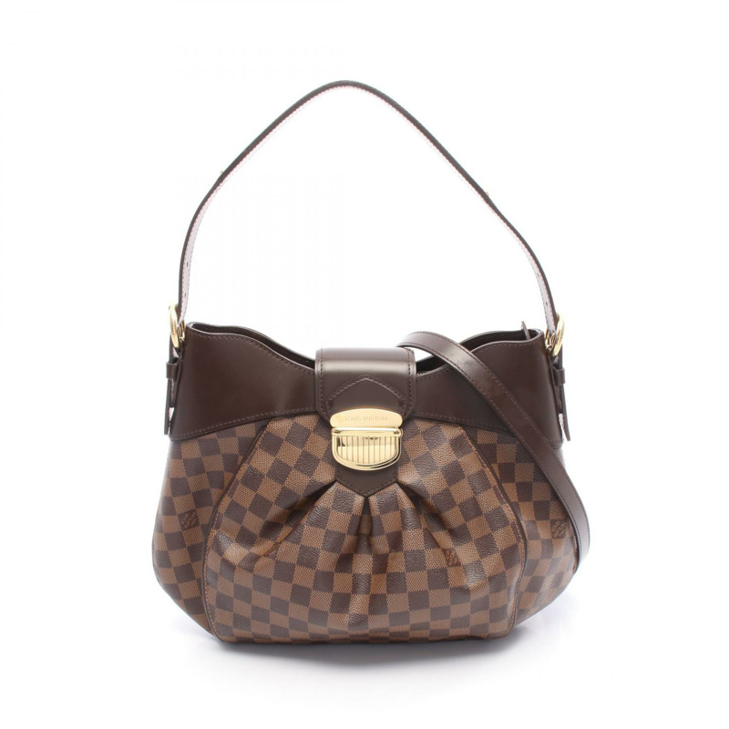 LOUIS VUITTON Sistina MM 單肩托特包 N41541 Damier 帆布 棕色 二手 女士-0