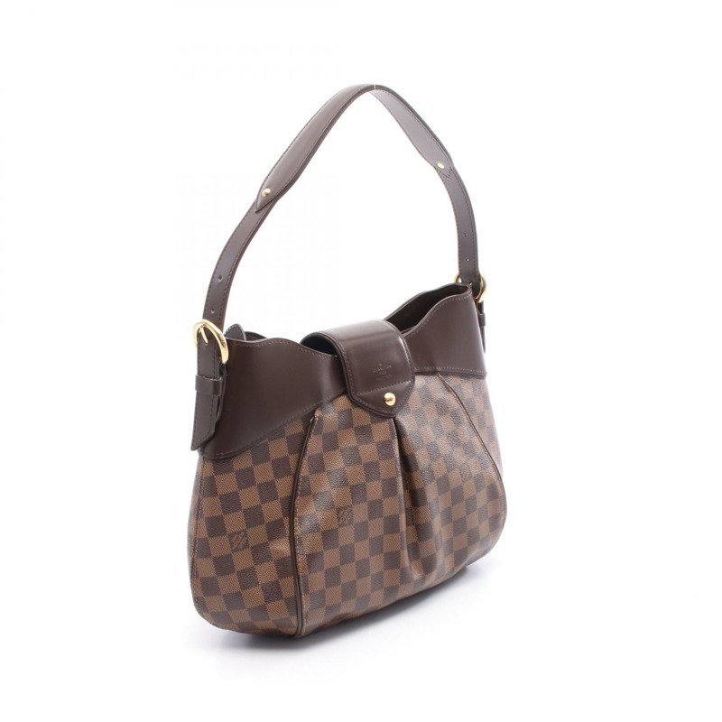 LOUIS VUITTON Sistina MM 單肩托特包 N41541 Damier 帆布 棕色 二手 女士-1