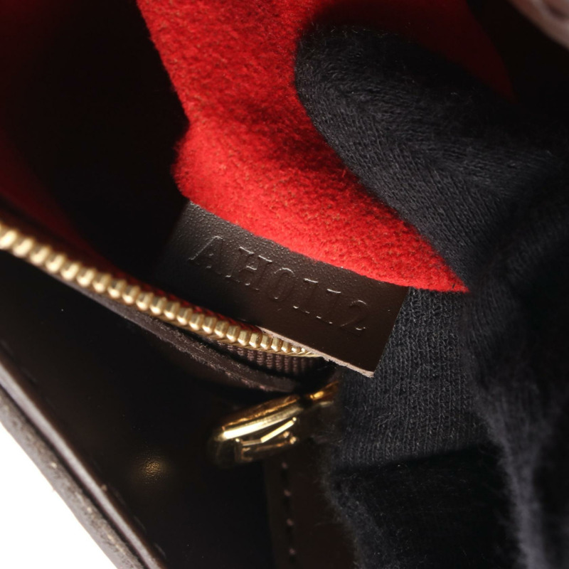 LOUIS VUITTON Sistina MM 單肩托特包 N41541 Damier 帆布 棕色 二手 女士-4