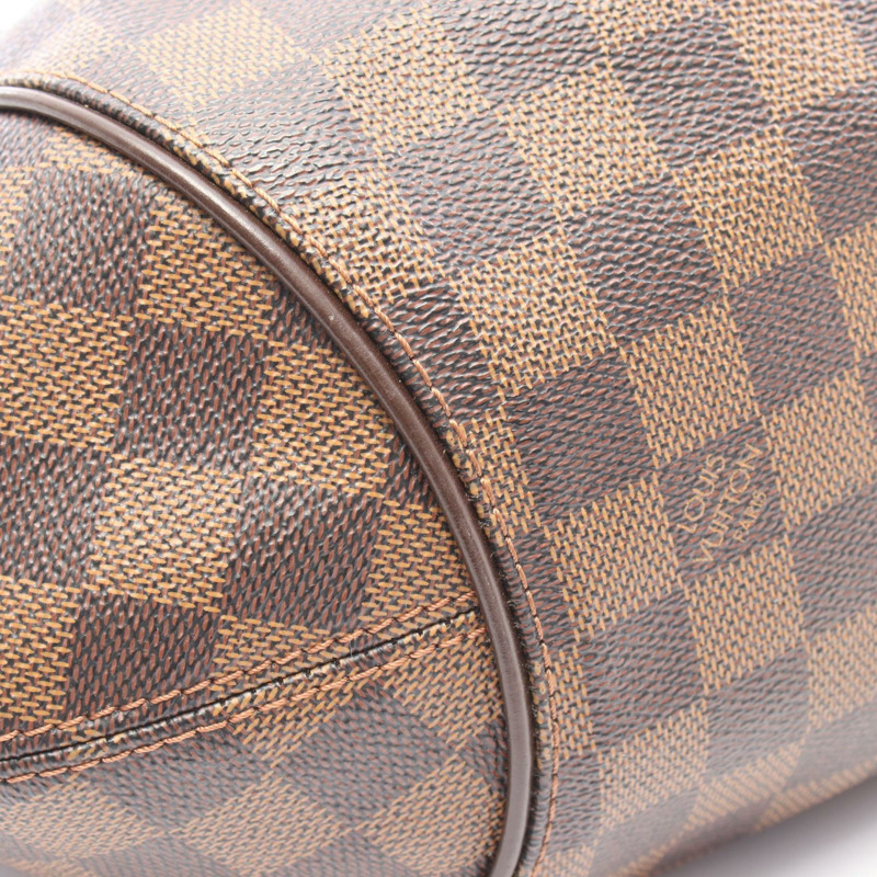 LOUIS VUITTON Sistina MM 單肩托特包 N41541 Damier 帆布 棕色 二手 女士-7