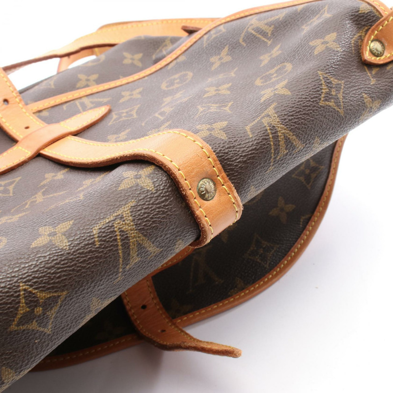 LOUIS VUITTON Saumur 30 肩斜背包 M42256 Monogram 帆布 棕色 二手-7