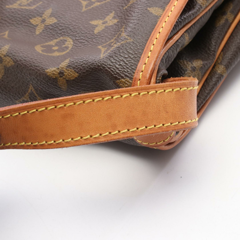 LOUIS VUITTON Saumur 30 肩斜背包 M42256 Monogram 帆布 棕色 二手-10