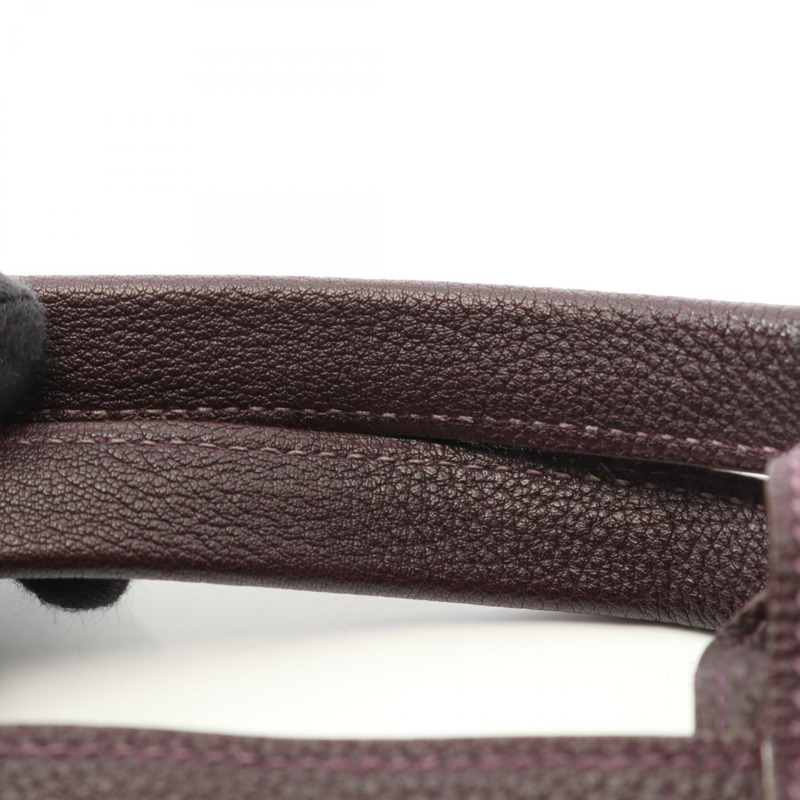 HERMES Fourre-tout MM 手提包 Togo 皮革 紫色 Leysin 二手 女款 F SHW-6