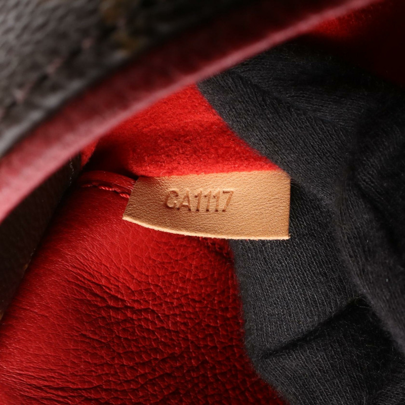 LOUIS VUITTON Pallas 單肩包 手提包 M41175 Monogram 帆布 棕紅色 二手 LV-4