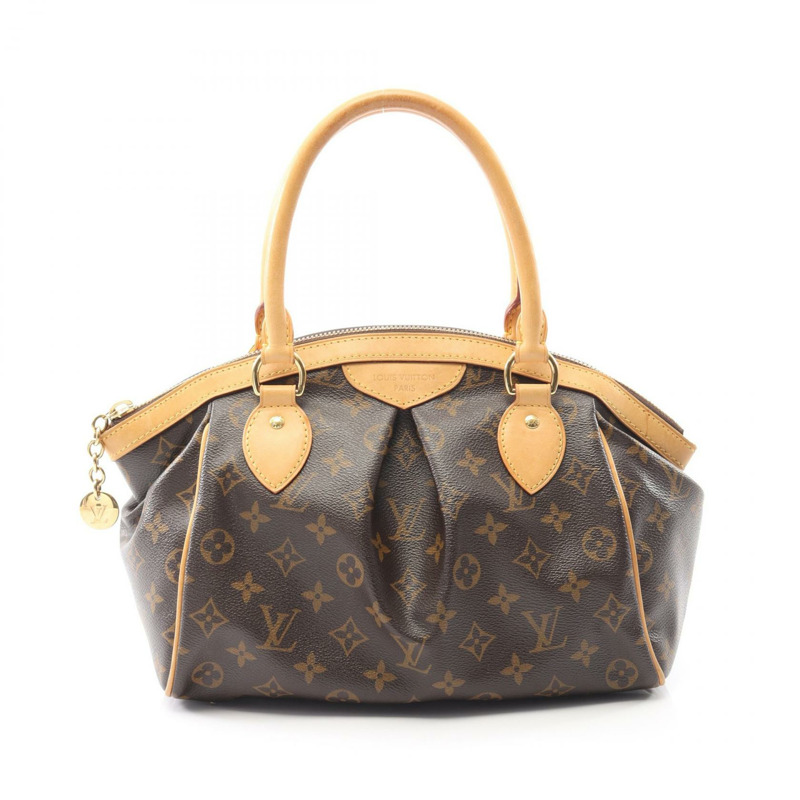 LOUIS VUITTON Tivoli PM 單肩托特包 手提包 M40143 Monogram 帆布 棕色 二手-0