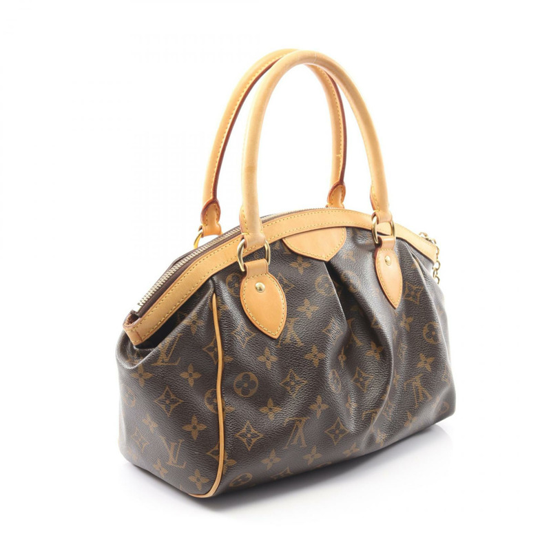 LOUIS VUITTON Tivoli PM 單肩托特包 手提包 M40143 Monogram 帆布 棕色 二手-1