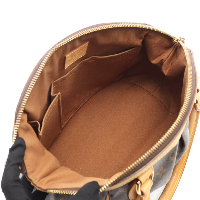LOUIS VUITTON Tivoli PM 單肩托特包 手提包 M40143 Monogram 帆布 棕色 二手-2