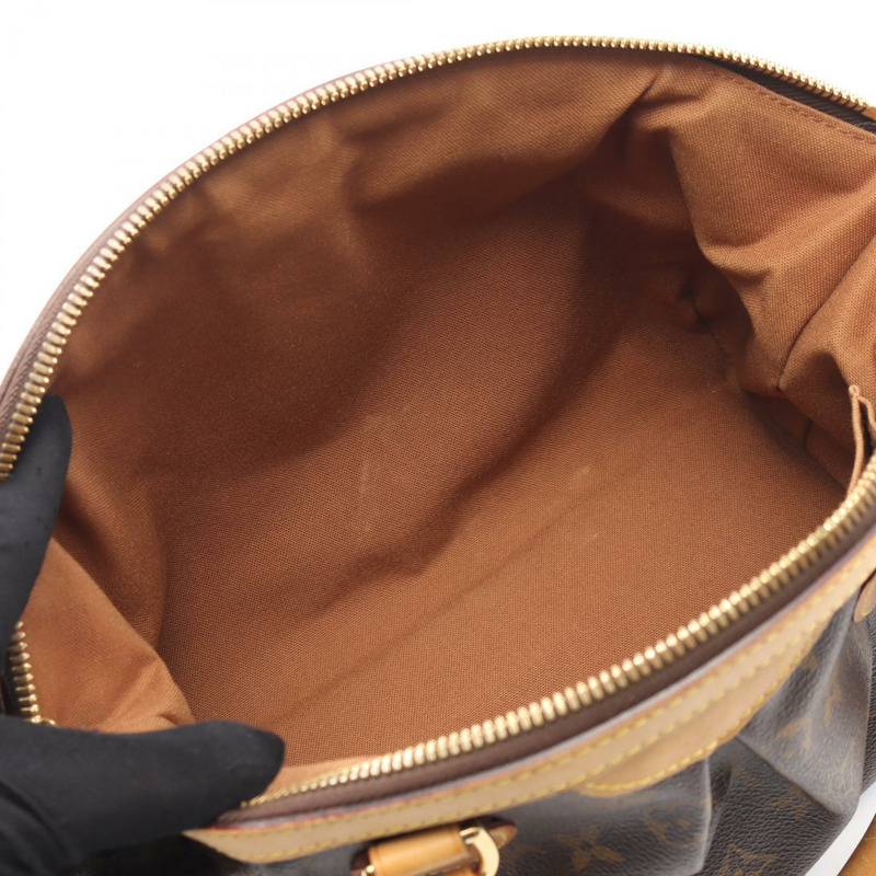 LOUIS VUITTON Tivoli PM 單肩托特包 手提包 M40143 Monogram 帆布 棕色 二手-5