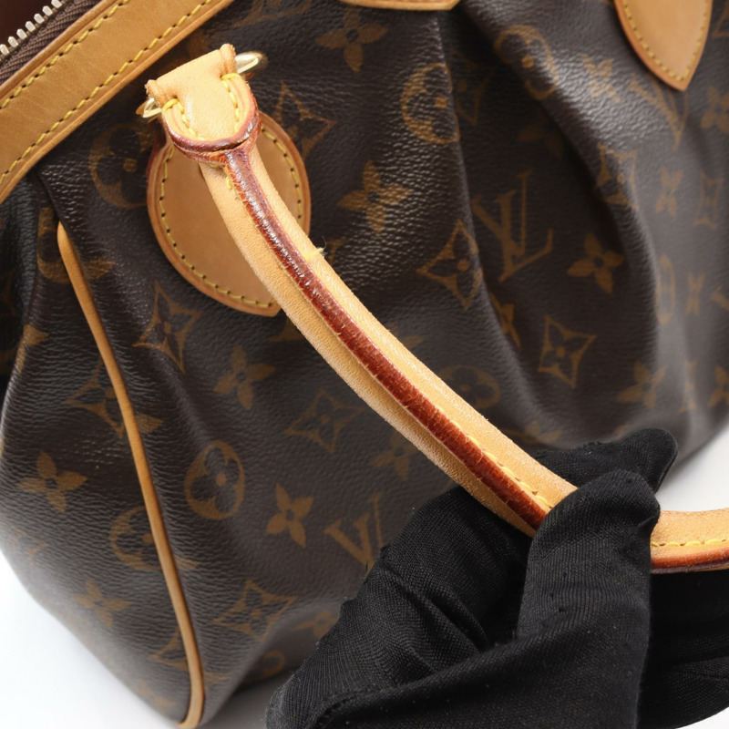 LOUIS VUITTON Tivoli PM 單肩托特包 手提包 M40143 Monogram 帆布 棕色 二手-8