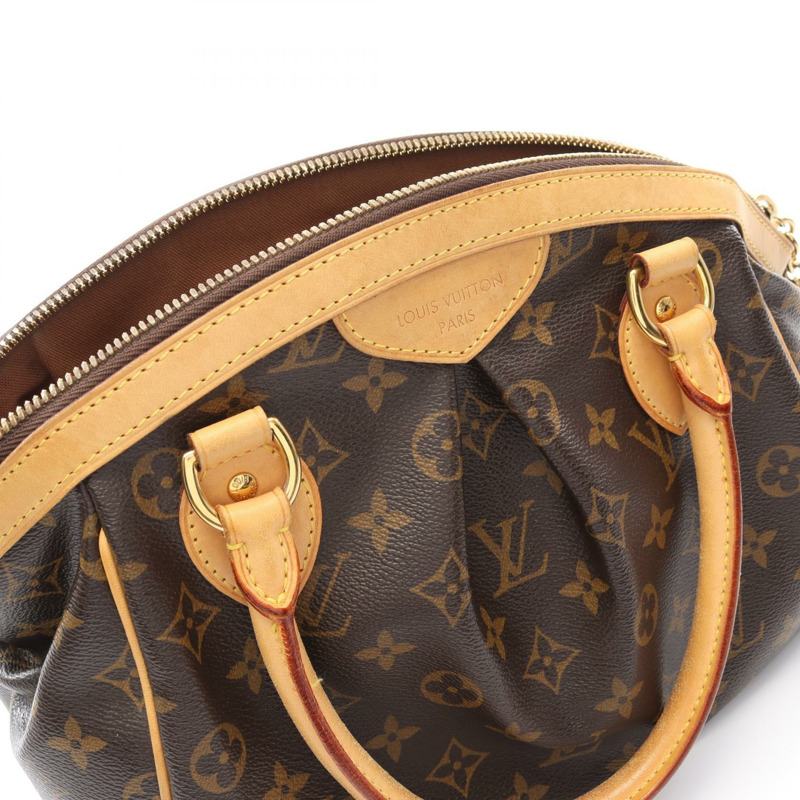 LOUIS VUITTON Tivoli PM 單肩托特包 手提包 M40143 Monogram 帆布 棕色 二手-9