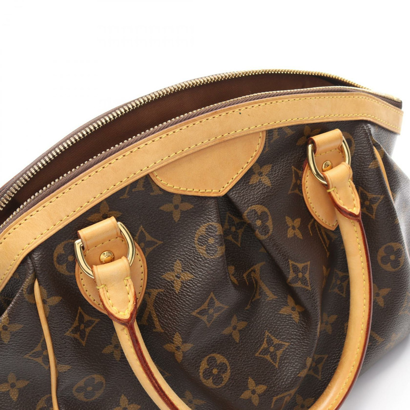 LOUIS VUITTON Tivoli PM 單肩托特包 手提包 M40143 Monogram 帆布 棕色 二手-10