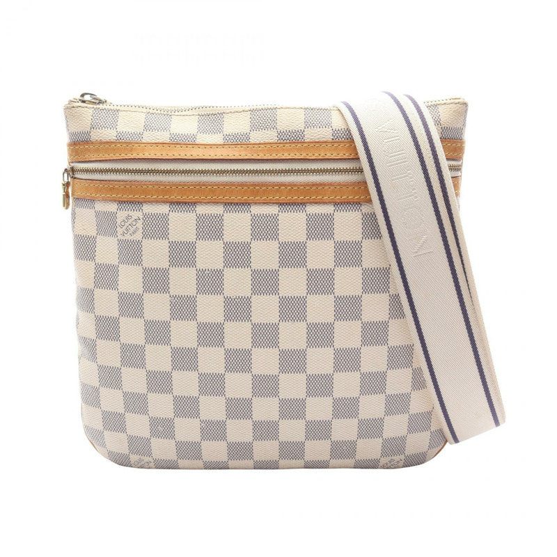 路易威登 Pochette Bosphore 單肩斜挎包 N51112 Damier Azur 二手-0
