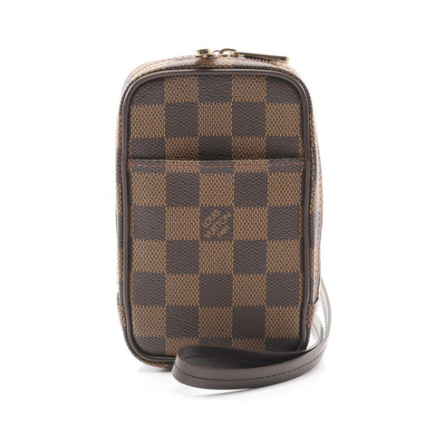 LOUIS VUITTON Etui Okapi GM 單肩包袋 N61737 Damier 棕色 二手 女士 LV