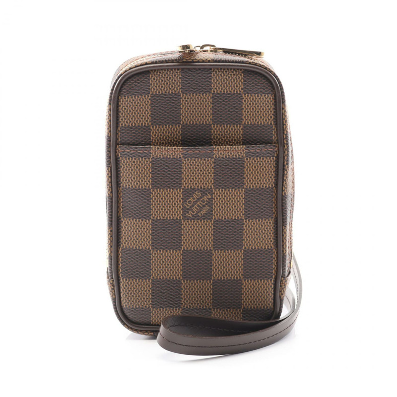 LOUIS VUITTON Etui Okapi GM 單肩包袋 N61737 Damier 棕色 二手 女士 LV-0