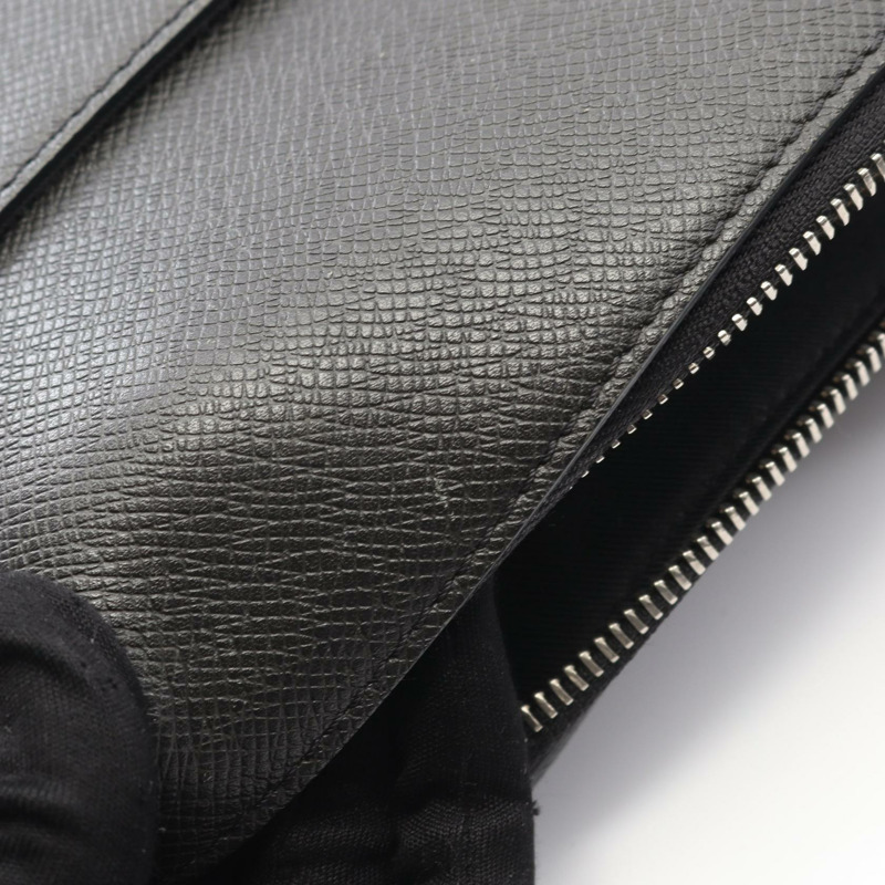 LOUIS VUITTON Pochette Grigori 單肩斜背包 M30505 Taiga 灰色 二手 LV-8