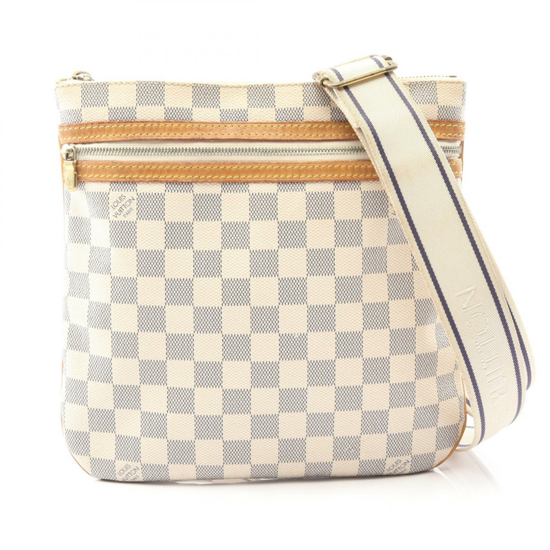 路易威登 Pochette Bosphore 單肩斜挎包 N51112 Damier Azur 二手-0