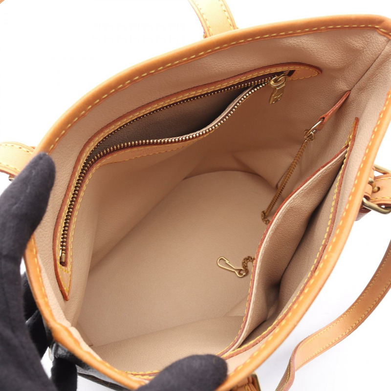 LOUIS VUITTON 水桶包 PM 單肩托特包 M42238 Monogram 帆布 棕色 二手 LV-2