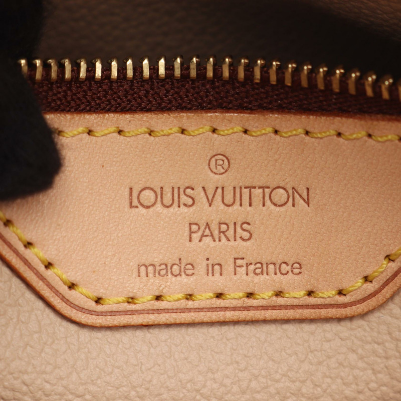 LOUIS VUITTON 水桶包 PM 單肩托特包 M42238 Monogram 帆布 棕色 二手 LV-3