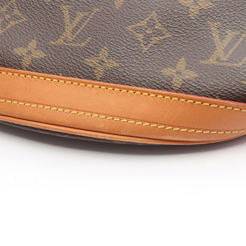 LOUIS VUITTON 水桶包 PM 單肩托特包 M42238 Monogram 帆布 棕色 二手 LV-10