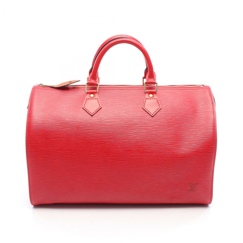 LOUIS VUITTON Speedy 35 手提包 M42997 Epi 皮革卡斯蒂利亞紅色二手女士 LV-0