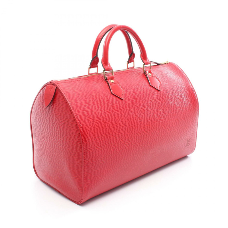 LOUIS VUITTON Speedy 35 手提包 M42997 Epi 皮革卡斯蒂利亞紅色二手女士 LV-1