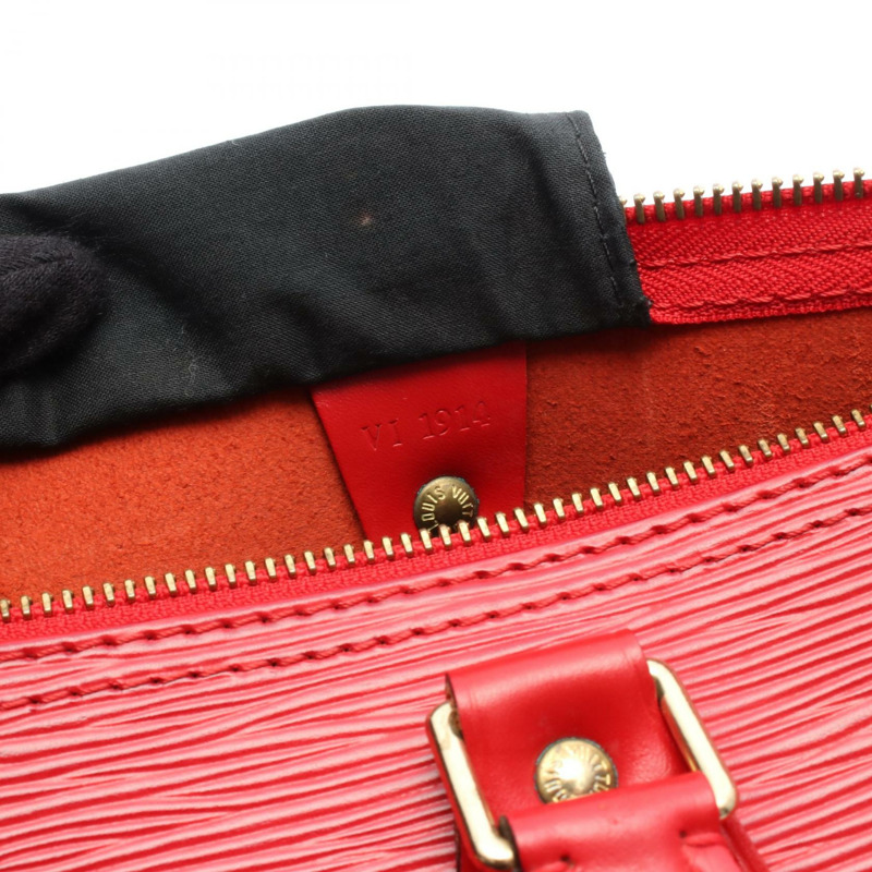 LOUIS VUITTON Speedy 35 手提包 M42997 Epi 皮革卡斯蒂利亞紅色二手女士 LV-9