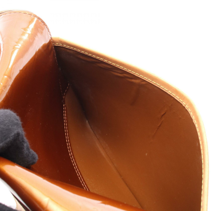 LOUIS VUITTON Christie GM 單肩斜背包 M91107 漆皮 古銅色 二手 女款-7