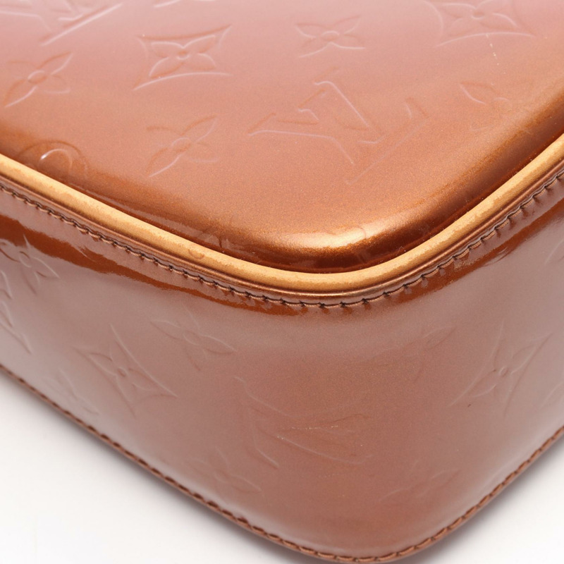 LOUIS VUITTON Christie GM 單肩斜背包 M91107 漆皮 古銅色 二手 女款-10