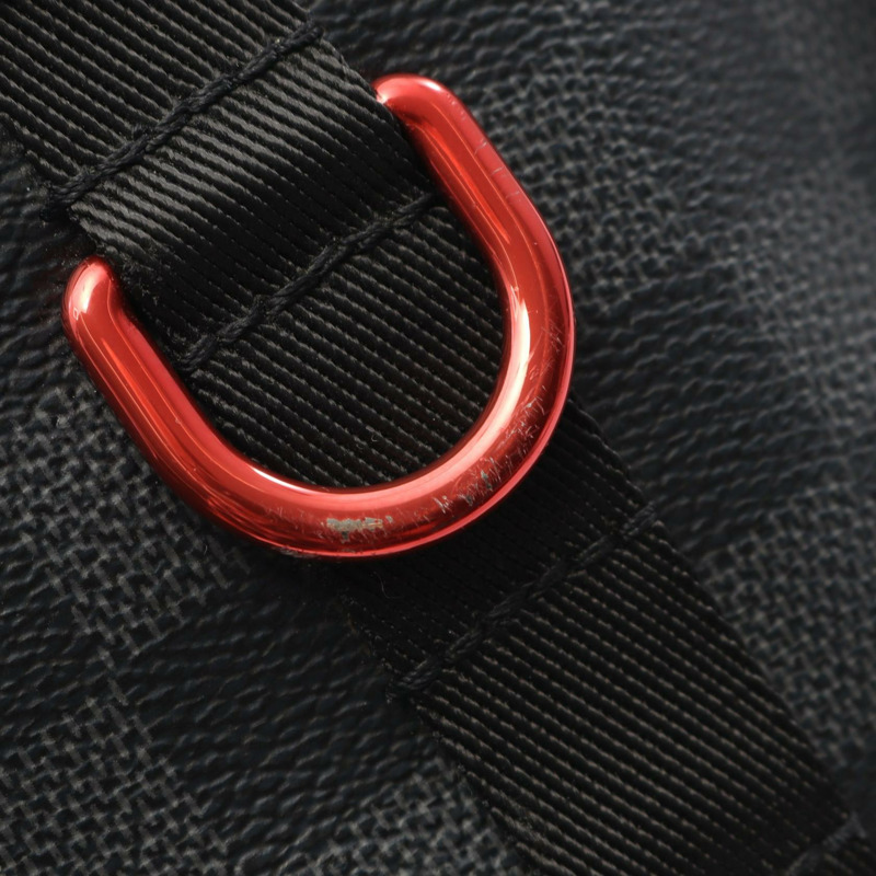 LOUIS VUITTON Utility 信差單肩包 N40280 Damier 石墨帆布 二手-5