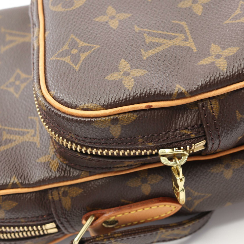 LOUIS VUITTON Amazon 單肩包 M45236 Monogram 帆布皮革棕色二手 LV-6