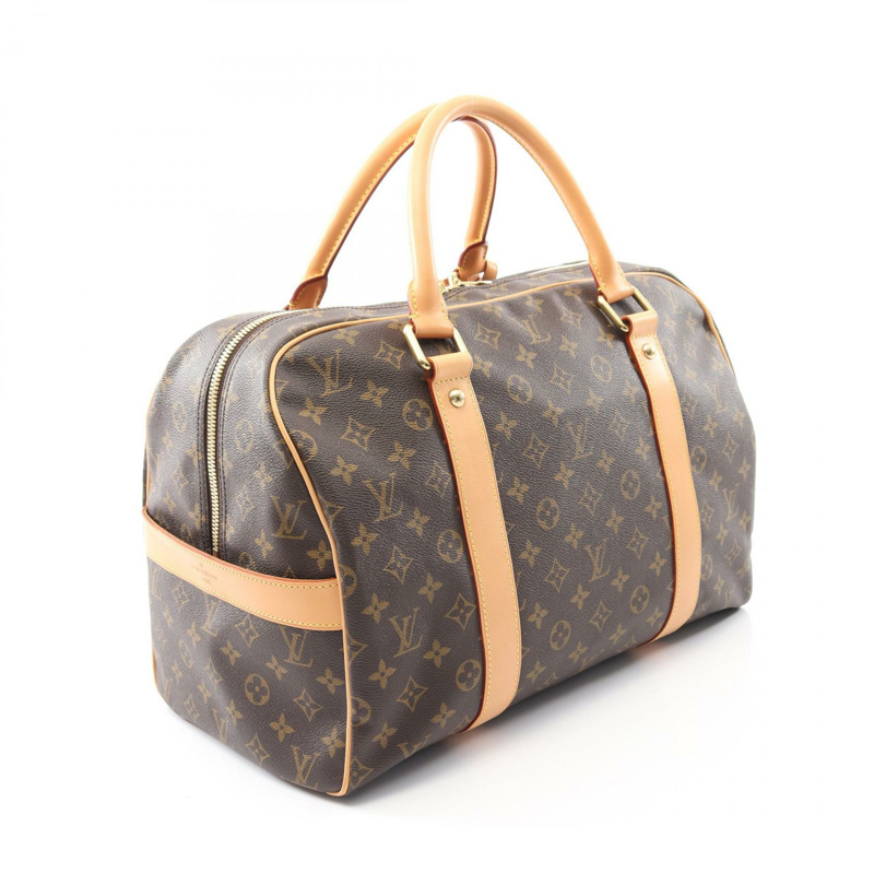 LOUIS VUITTON CarryAll 手提包 M40074 Monogram 帆布皮革棕色二手男女通用-1