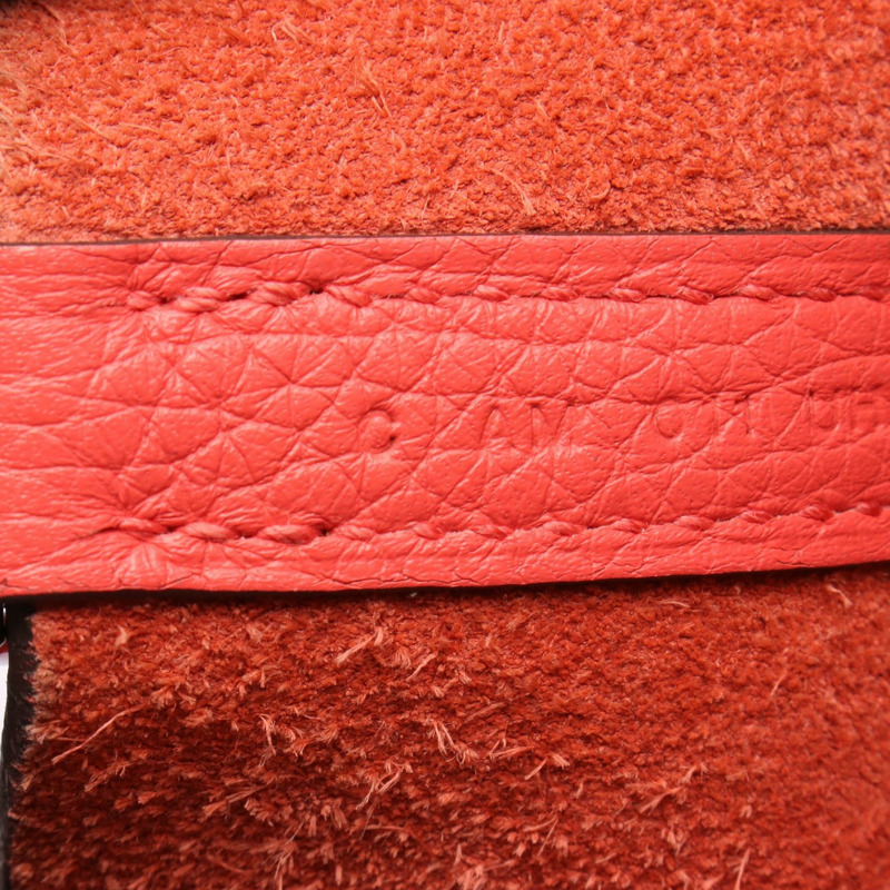 HERMES Picotin Lock PM 手提包 Clemence 皮革 Rose jaipur 二手 女款 C SHW-4