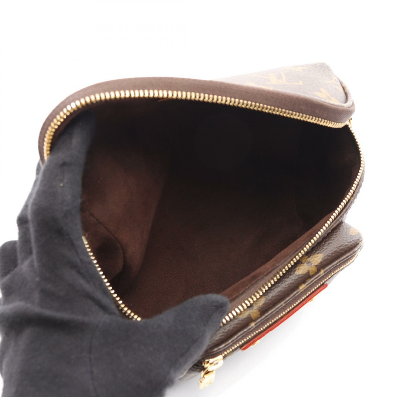 LOUIS VUITTON 迷你單肩腰包 M82335 Monogram 帆布皮革棕色二手 LV-2
