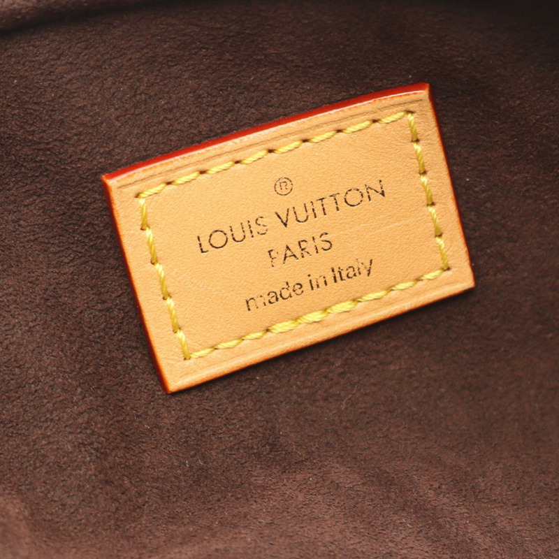 LOUIS VUITTON 迷你單肩腰包 M82335 Monogram 帆布皮革棕色二手 LV-3