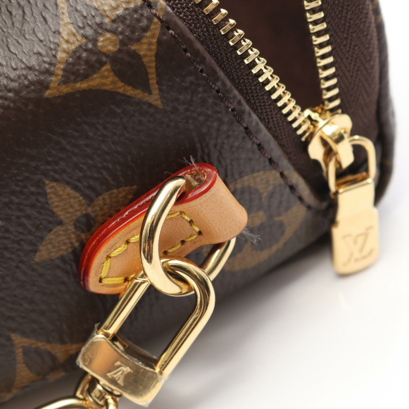 LOUIS VUITTON 迷你單肩腰包 M82335 Monogram 帆布皮革棕色二手 LV-4