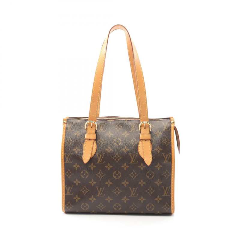 LOUIS VUITTON Popincourt Haut 單肩托特包 M40007 Monogram 帆布 二手 LV-0