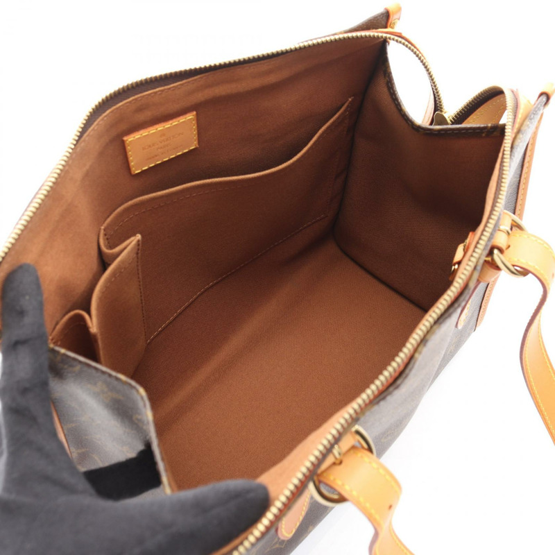 LOUIS VUITTON Popincourt Haut 單肩托特包 M40007 Monogram 帆布 二手 LV-2