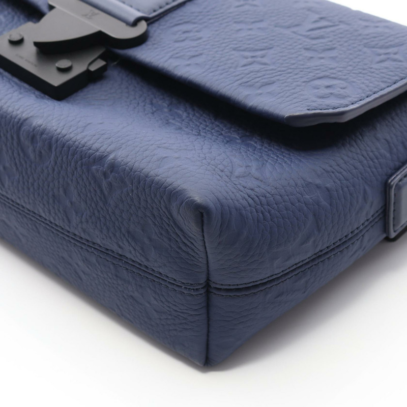 LOUIS VUITTON S Cape Messenger 單肩包 M11692 Monogram Taurillon Saphire-4