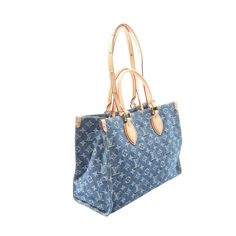 LOUIS VUITTON On the Go MM 托特單肩包 M46871 Monogram 牛仔藍 LV-1