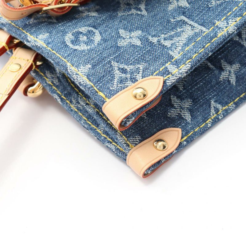 LOUIS VUITTON On the Go MM 托特單肩包 M46871 Monogram 牛仔藍 LV-6