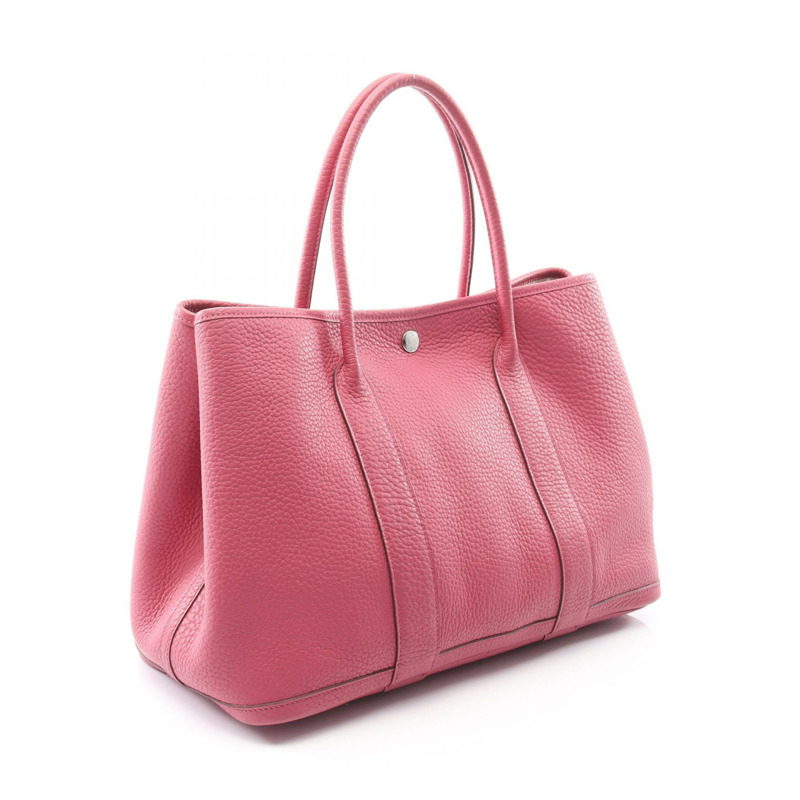 HERMES Garden party PM 托特包 手提包 Negonda 皮革 粉紅色 二手 女款 P SHW-1