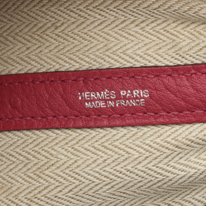 HERMES Garden party PM 托特包 手提包 Negonda 皮革 粉紅色 二手 女款 P SHW-3