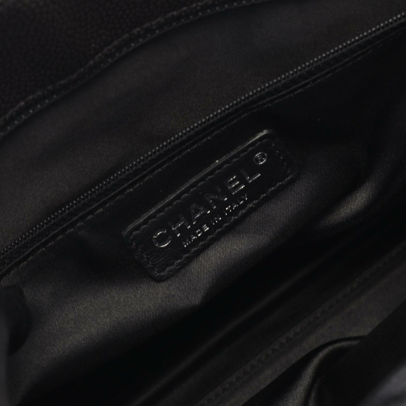 CHANEL 2.55 鏈條托特包 漆皮 黑色 二手 女款 SHW COCO CC-3