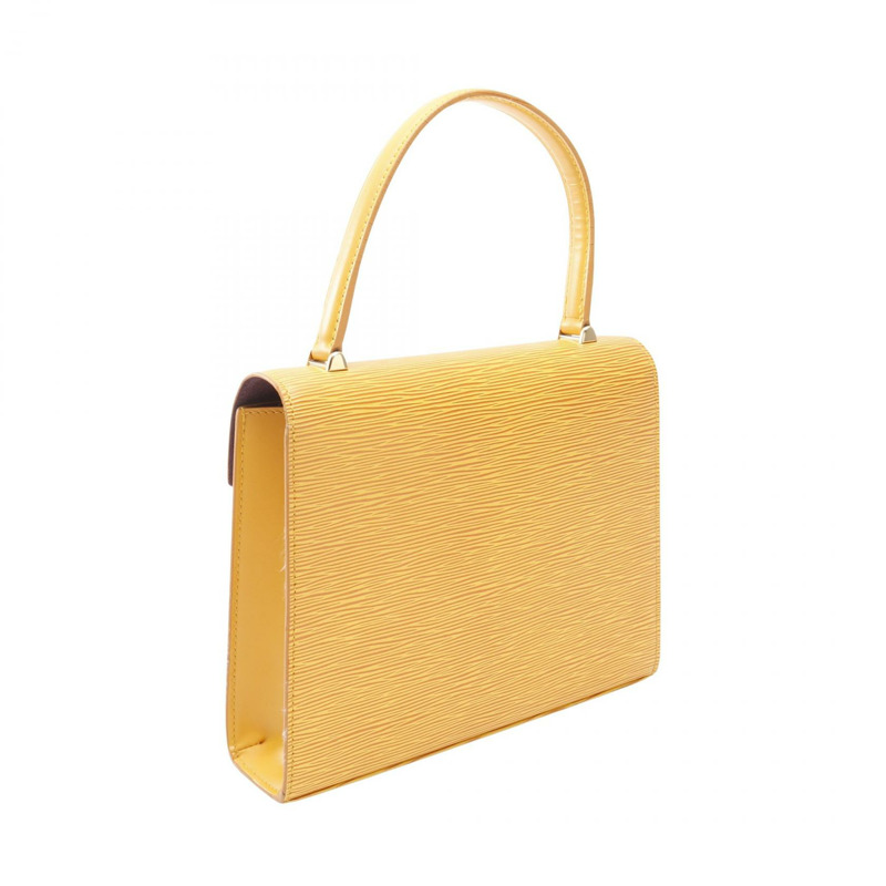 LOUIS VUITTON Malesherbes 手提包 M52379 Epi 皮革 Tassil 黃色 二手 女士-1