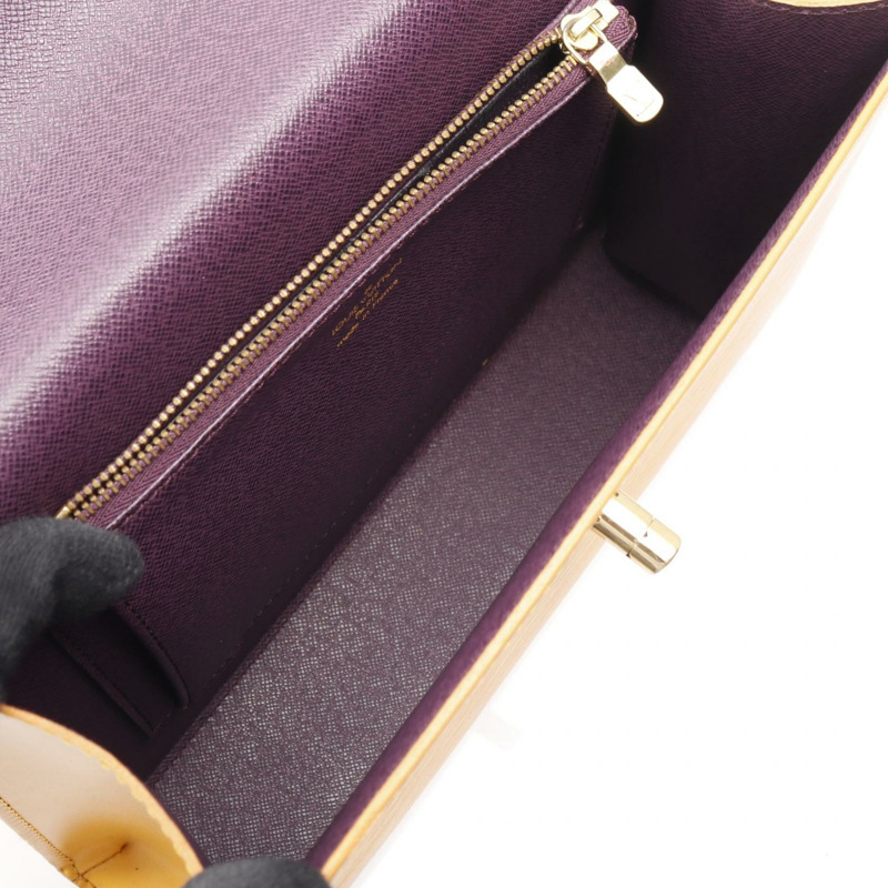 LOUIS VUITTON Malesherbes 手提包 M52379 Epi 皮革 Tassil 黃色 二手 女士-2